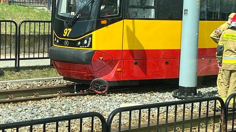 Grudziądz. Siedmiolatek wjechał rowerem pod tramwaj