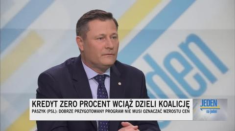 Paszyk o programie Kredyt zero procent i innych wsparciach mieszkalnictwa