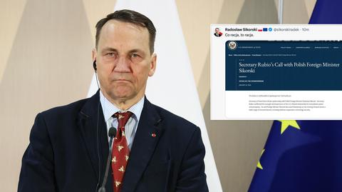 Sikorski o rozmowie z Markiem Rubio: to była dobra, strategiczna rozmowa dwóch sojuszniczych krajów