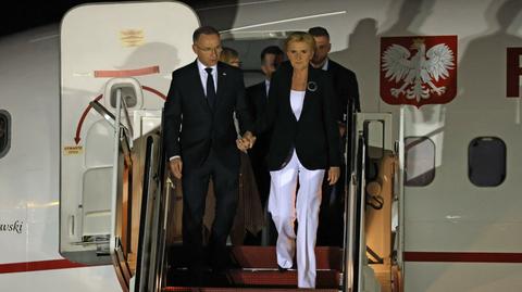 Prezydent Andrzej Duda wraz z małżonką przybyli na szczyt NATO w Waszyngtonie 