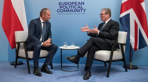 Donald Tusk wziął udział w szczycie Europejskiej Wspólnoty Politycznej. Rozmawiał z brytyjskim premierem Keirem Starmerem 