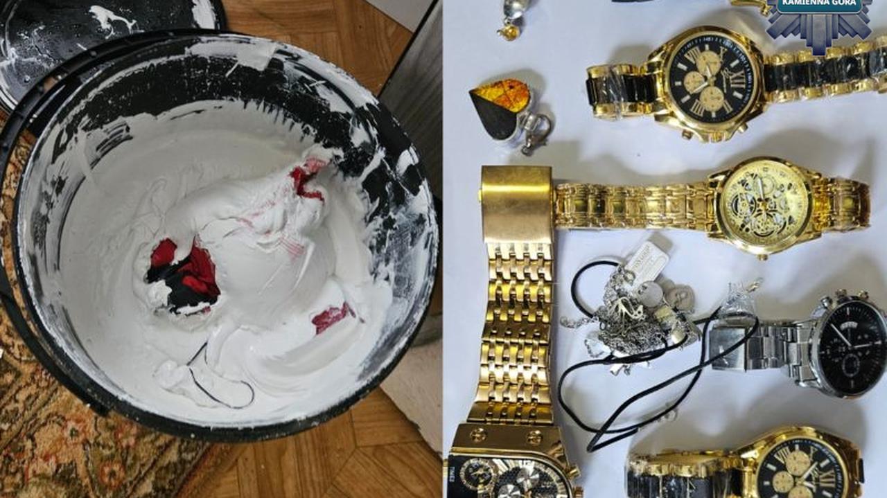Po włamaniu ukrył łup w wiadrze z farbą