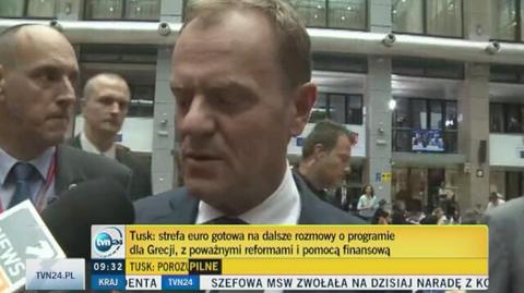 Tusk: stawką była naprawdę przyszłość Europy