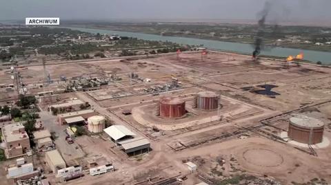 Instalacje rafinerii w mieście Ras Tanura we wschodniej Arabii Saudyjskiej (nagranie z maja 2018 roku)