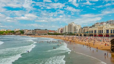 Francja, Biarritz na nagraniach archiwalnych