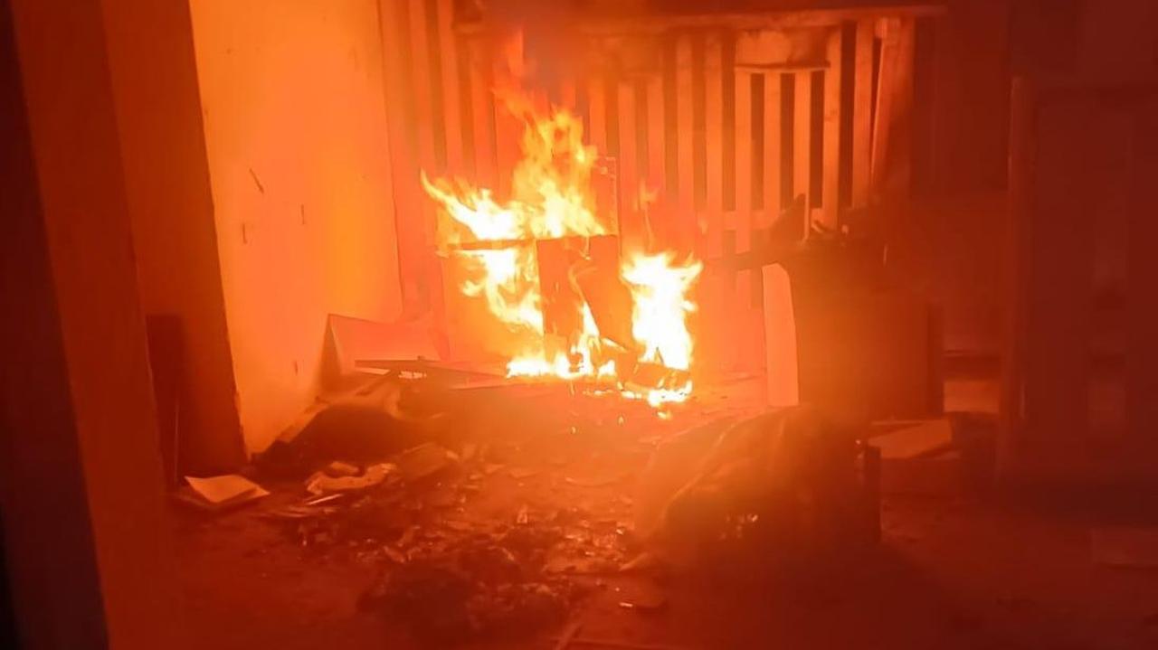 Gasili pożar młyna, uratowali włamywacza