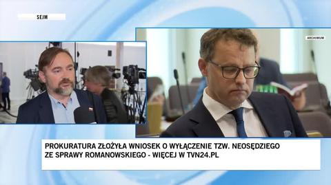 Szrot o wniosku prokuratury o wyłączenie sędziego neo-KRS ws. Romanowskiego: zupełnie bezpodstawne