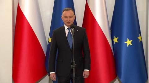Prezydent Andrzej Duda przemawiał po wręczeniu nominacji dla dowódców