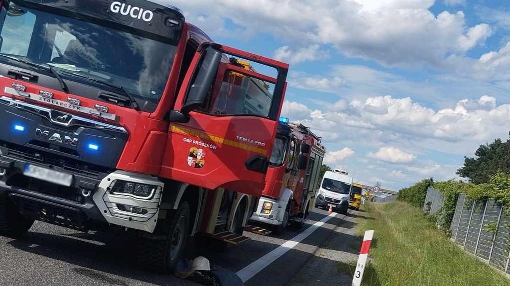 Na miejscu pracowały służby