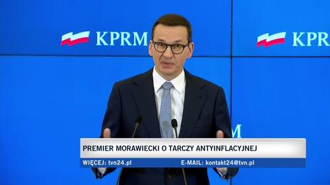 Morawiecki: wysyłamy kolejne pismo do KE ws. zmniejszenia VAT na paliwa (wideo z 14 grudnia 2021)