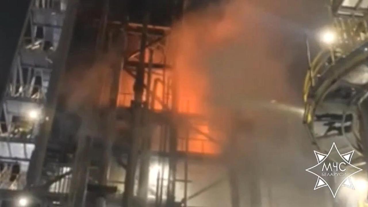 Pożar w jednej z największych rafinerii na Białorusi