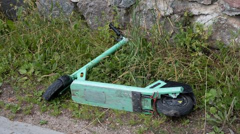 14-latka przewróciła się na hulajnodze elektrycznej. Nie miała kasku