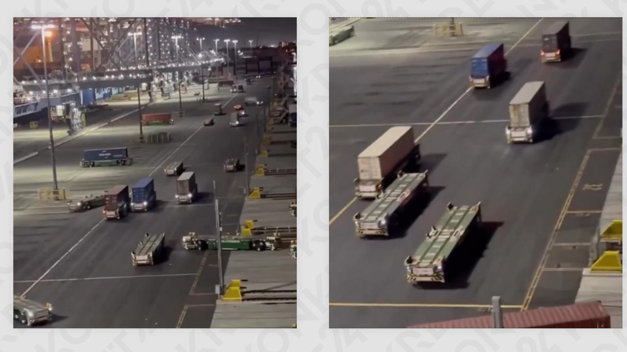 Port w Szanghaju i autonomiczne pojazdy? Nie na tym nagraniu