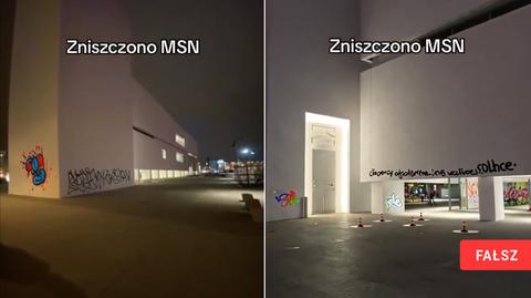 Nikt nie zamalował ścian budynku MSN-u