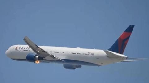 Pożar silnika samolotu linii Delta Air Lines