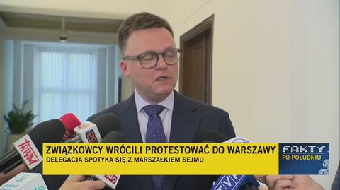 Szymon Hołownia po spotkaniu z rolnikami 