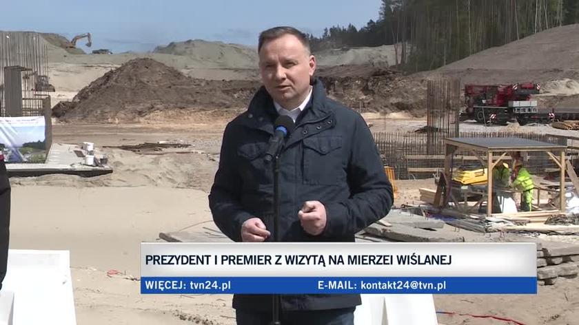 Prezydent: kanał żeglugowy na Mierzei Wiślanej ma dać Polsce suwerenność 