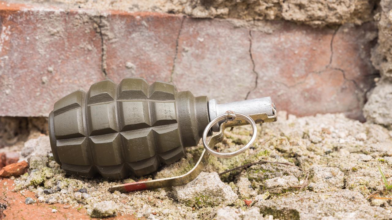 He fought in Ukraine, he wanted to show the grenade at home. detonation  close  Moscow