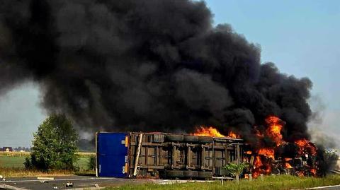 Zdarzenie drogowe na A4, Wilkowice (Dolnośląskie)