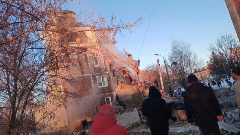 Wybuch gazu w budynku w mieście Jefremow 