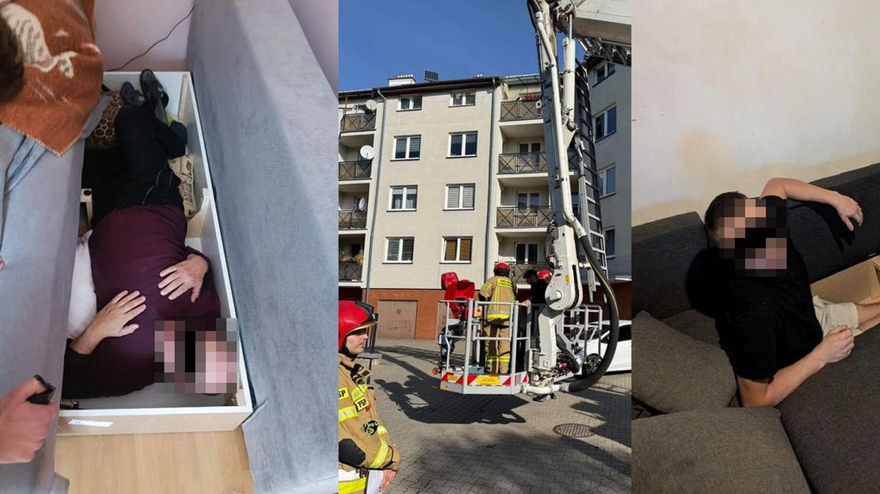 Wersalka okazała się dla nich nie najlepszą kryjówką