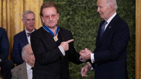 Bono, Leo Messi, Hillary Clinton i Denzel Washington wśród osób uhonorowanych przez prezydenta Joe Bidena Medalem Wolności