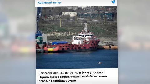 Atak na statek przejęty przez Rosjan po aneksji Krymu 