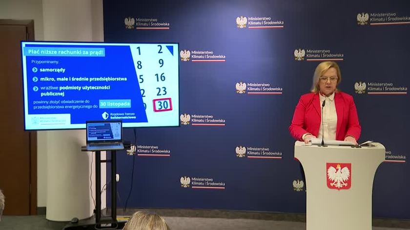 Minister klimatu Anna Moskwa o wnioskach o dodatek węglowy