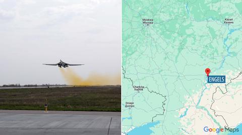 Rosyjski Ił-76 zaatakowany przez drona. Nagranie 