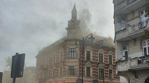 Toruń. Pożar poddasza w kamienicy przy ul. Mickiewicza