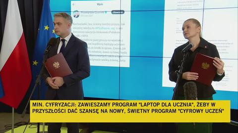 Nowacka o "Cyfrowym uczniu": nie nadużywałabym słowa laptopy