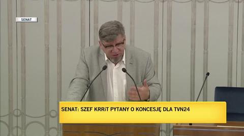 Szef KRRiT w Senacie o sprawie koncesji dla TVN24