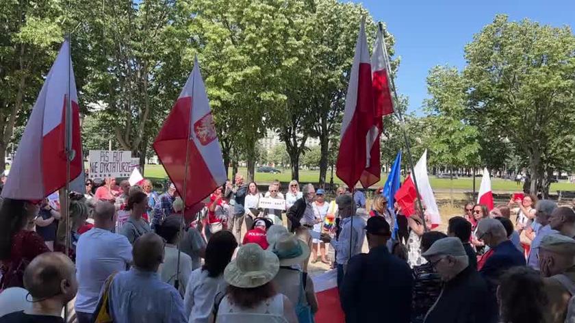 Polska manifestacja w Paryżu 