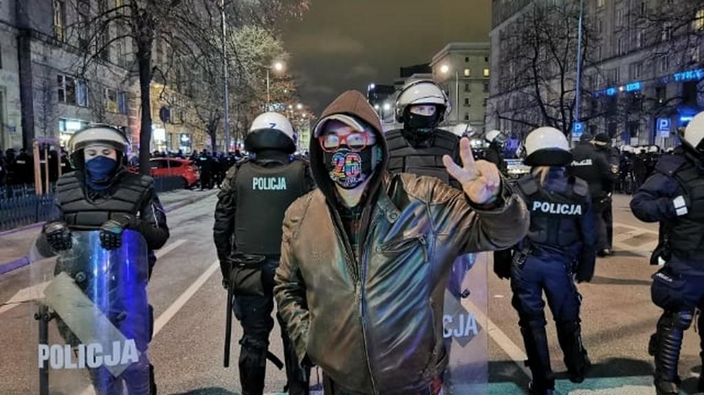 Jerzy Owsiak podczas sobotniego protestu