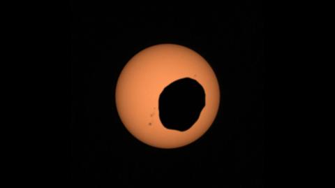 Perseverance nagrał zaćmienie Słońca na Marsie - nagranie z kwietnia 2022