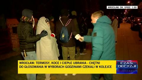 Kolejki do głosowania we Wrocławiu. Ostatnia osoba zagłosowała około godziny 3 rano