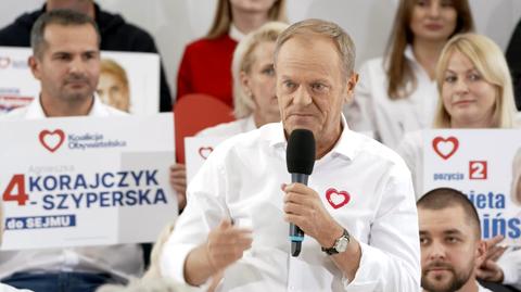 Tusk o debacie w telewizji rządowej: może będą dawali napisy po niemiecku, jak będę mówił, ale mikrofonu mi chyba nie wyłączą