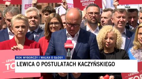 Czarzasty: panie prezesie Kaczyński, nic nowego z tym 800 plus pan nie wymyślił