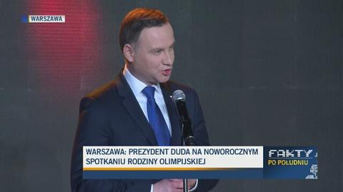 Prezydent Duda: chciałbym przysłowiowego gradu medali igrzysk w Rio