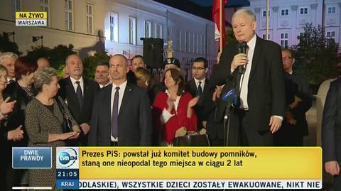 Całe przemówienie Jarosława Kaczyńskiego w trakcie 73. miesięcznicy smoleńskiej