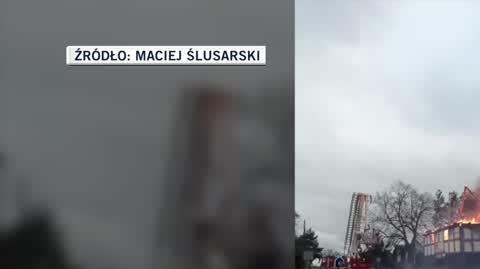 Pożar domu