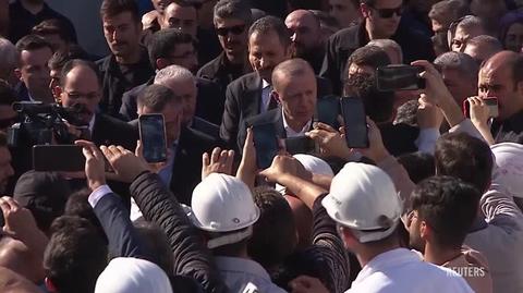 Prezydent Turcji Recep Tayyip Erdogan pojawił się w kopalni w mieście Amasra, gdzie doszło do wybuchu