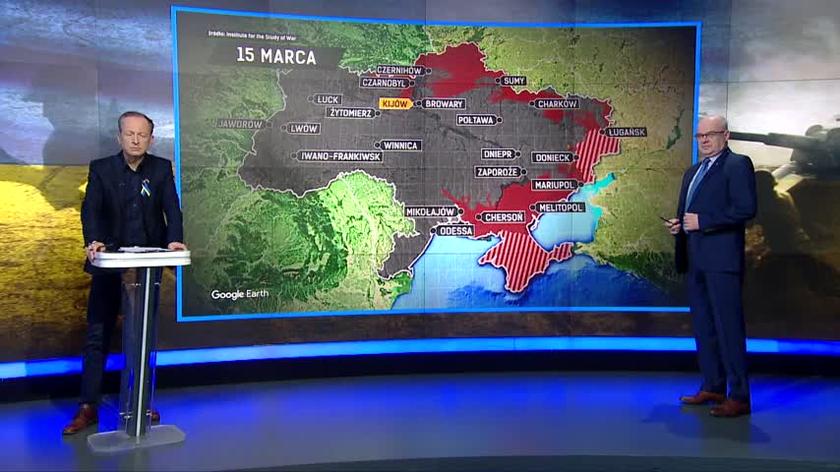20. doba rosyjskiej inwazji na Ukrainę. Analiza generała Skrzypczaka z 15 marca