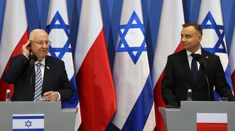 Andrzej Duda: współpraca Polski z Izraelem układa się znakomicie