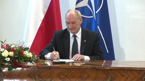 Minister obrony Antoni Macierewicz podpisał rozporządzenie