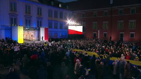 Całe przemówienie Wołodymyra Zełenskiego na Zamku Królewskim w Warszawie