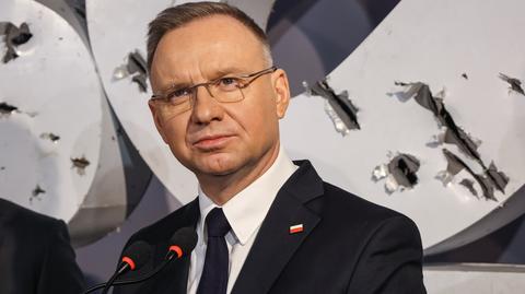 Prezydent Andrzej Duda w Davos o wojnie w Ukrainie