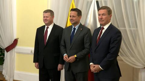 Ryan D. McCarthy, James McConville oraz Edward Daly na spotkaniu z Rafałem Trzaskowskim 