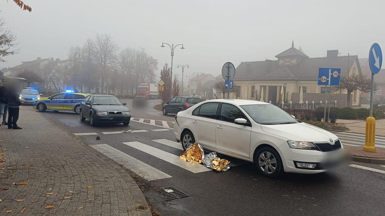 Kobieta potrącona na przejściu dla pieszych