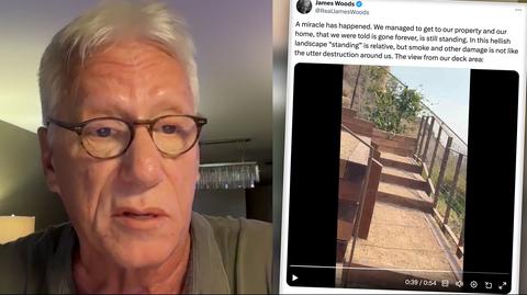 Aktor James Woods o pożarze swojego domu w Los Angeles